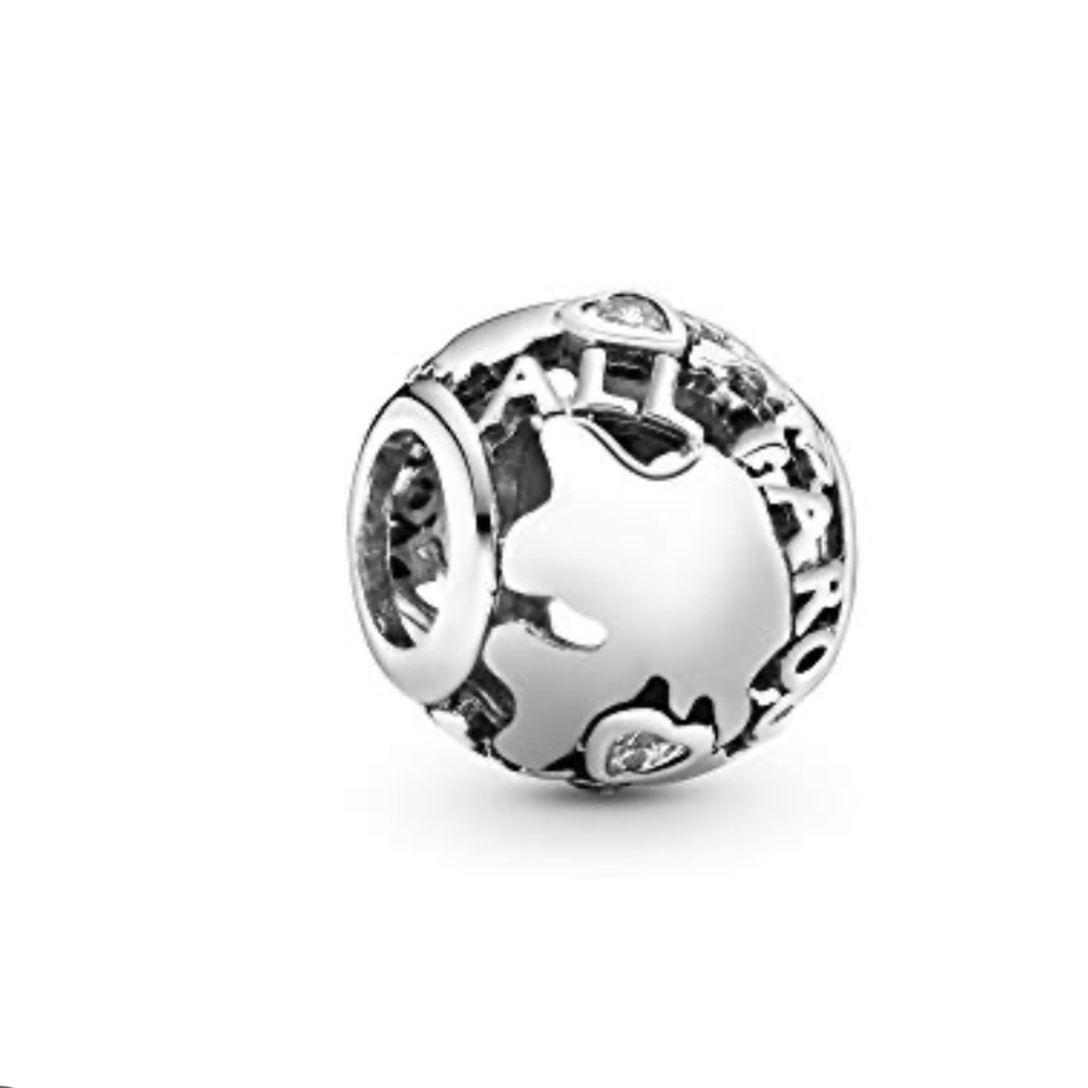Pandora Around The World Retired Charm with 925 Silver Necklace